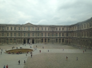 Louvre's courtyard